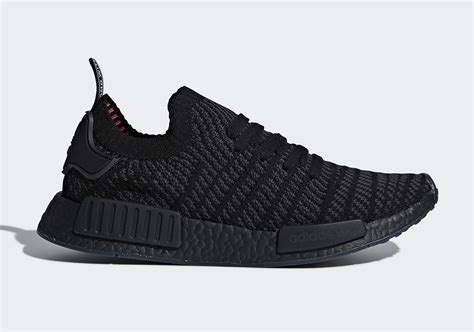 adidas nmd r1 stlt primeknit triple black|adidas nmd r1 primeknit japan.